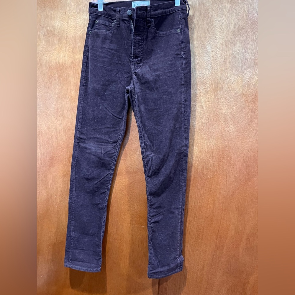 Gap Corduroy Vintage Slim High-rise pants
